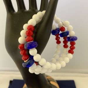 ✔️✔️Red, White and Blue Wrap Bracelet
